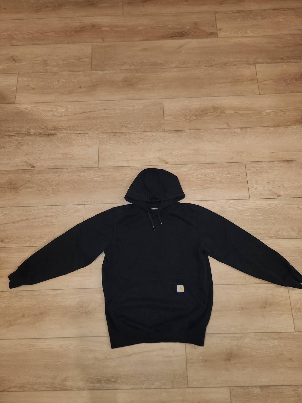 Carhartt Black Rain Defender Hoodie Men's Size Medium Good Condition With Pocket
